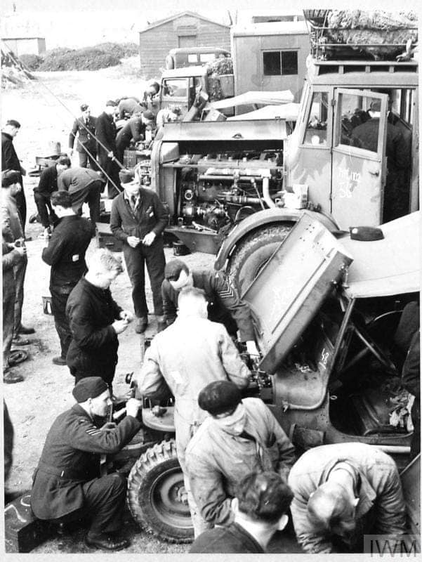 waterproofing vehicles at Old Sarum in the run up to D-day