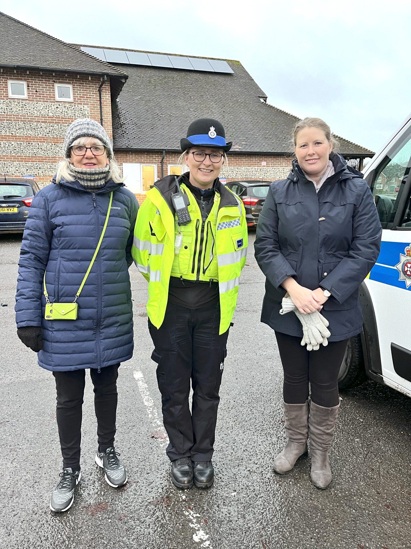 Councillors join the neighbourhood Police team at Hampton Park Pavilion