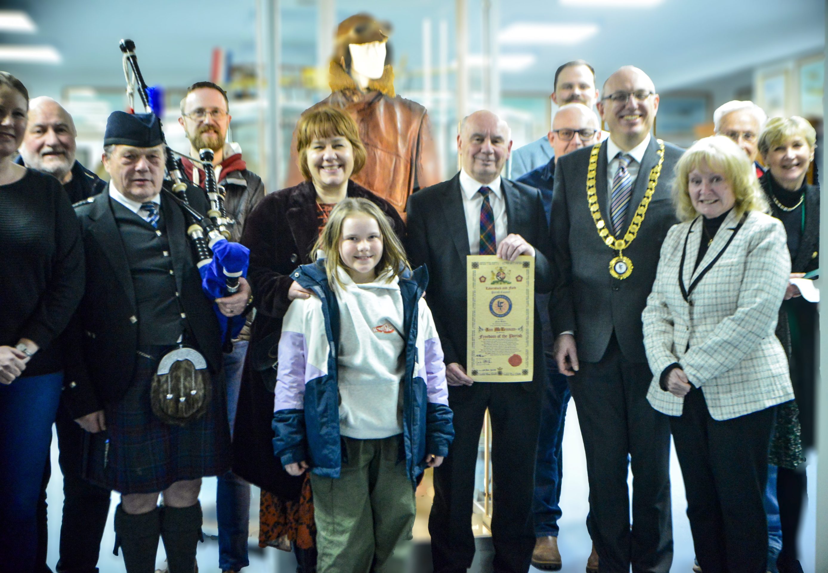Cllr Ian McLennan awarded Freedom of the Parish at the 2025 Annual Parish Meeting