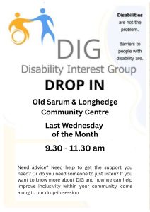 disability interest group drop-in flyer