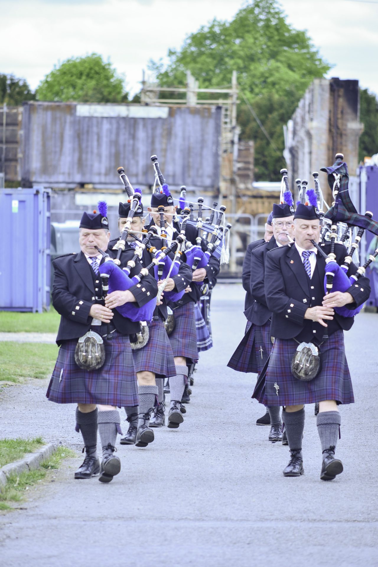 Wiltshire Caledonian Pipes and Drums at Old Sarum Air Field